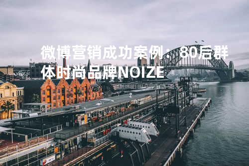 微博营销成功案例：80 后群体时尚品牌 NOIZE
